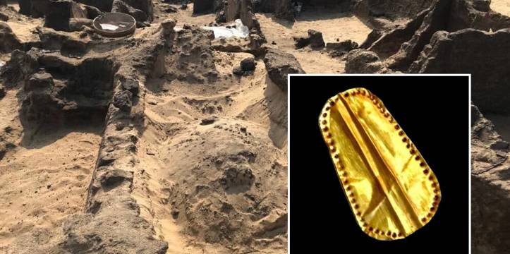 In het Egyptische Quesna zijn meerdere mummies met gouden tongen gevonden