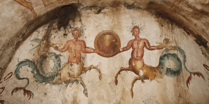 Na duizenden jaren waren de fresco's nog in een perfecte staat