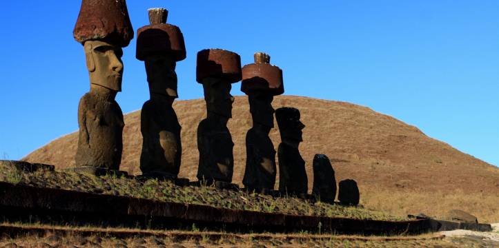 De Moai op Paaseiland