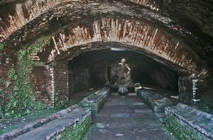 Mithrastempel in Ostia, Italië. 