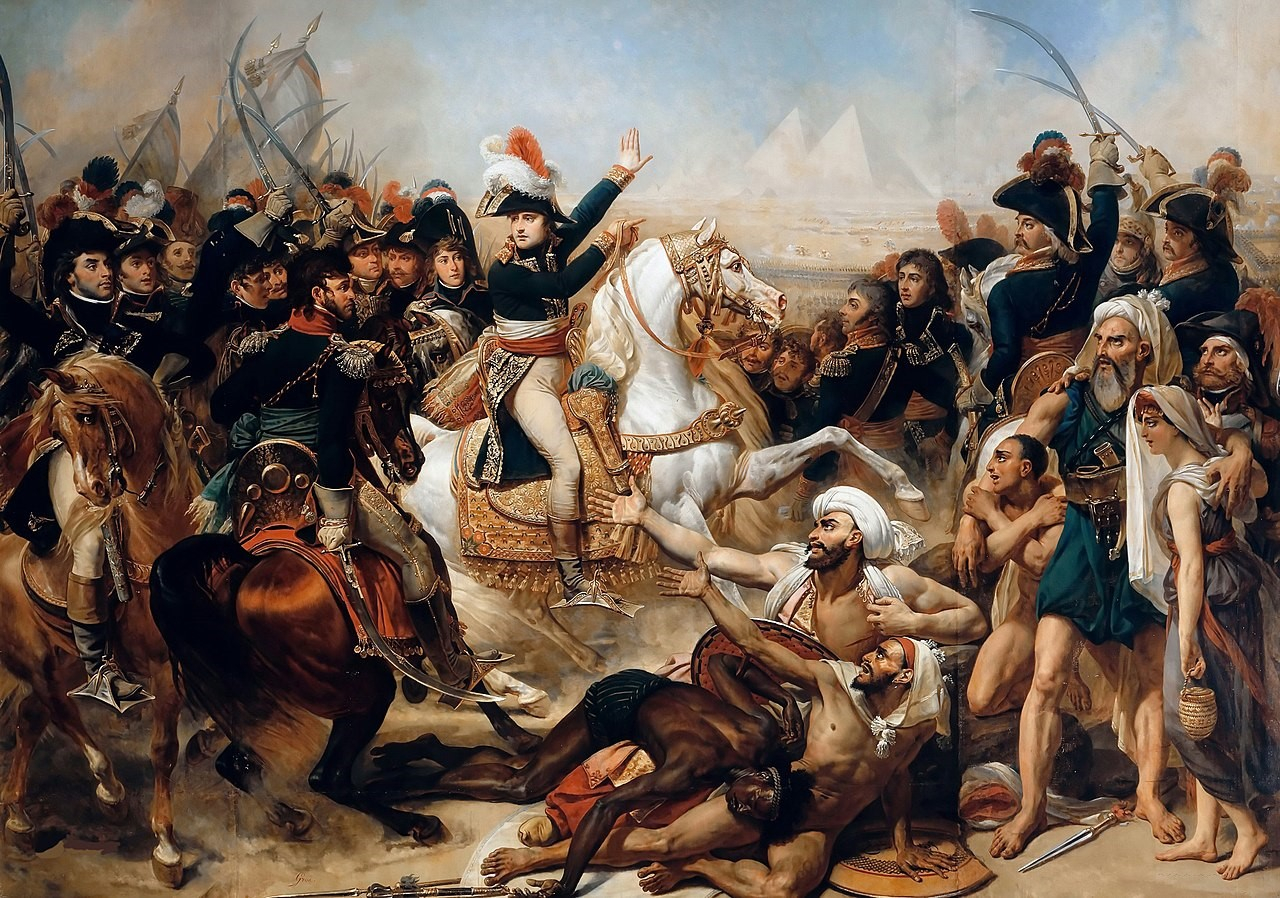 Slag bij de Piramiden, schilderij uit 1810