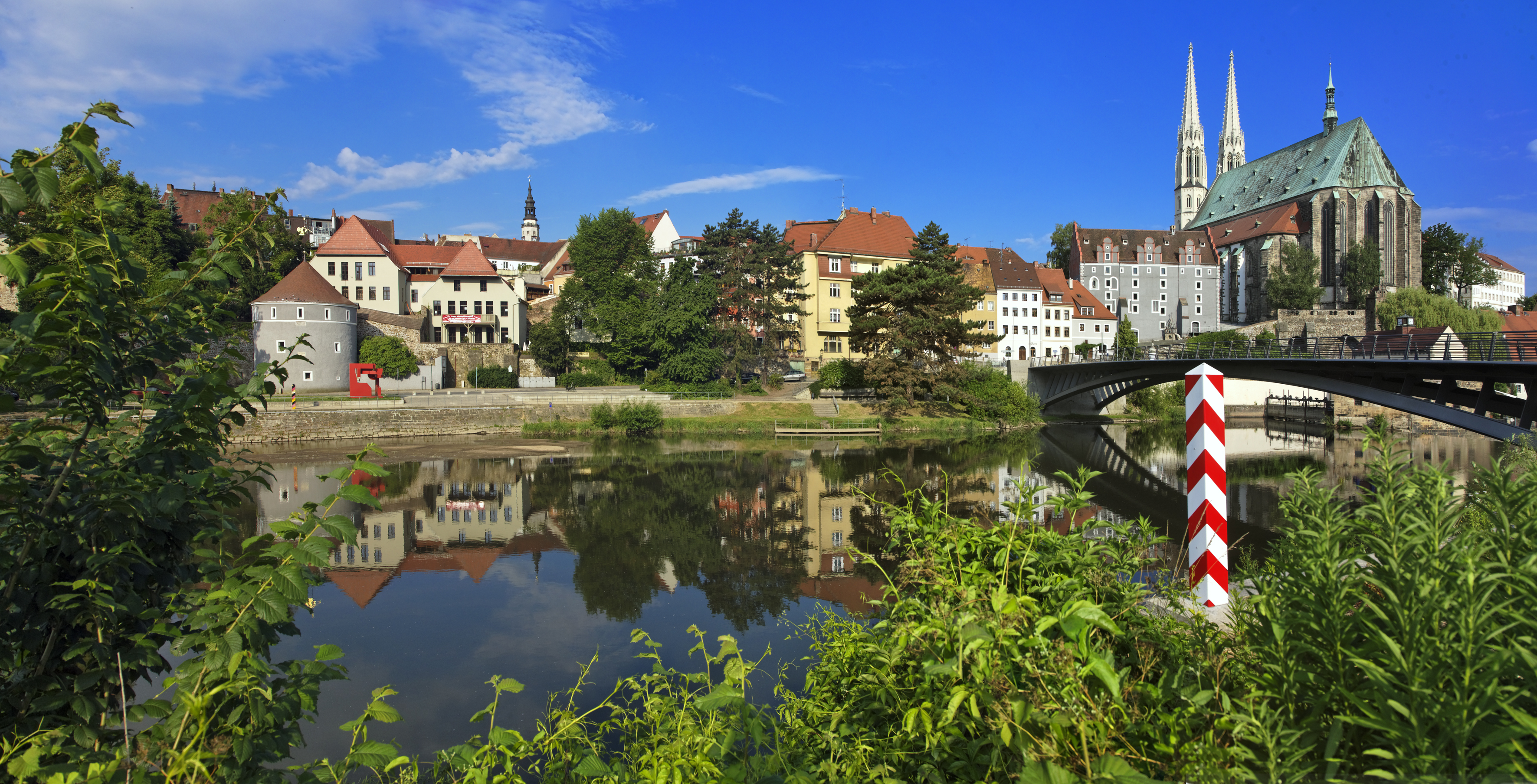 Görlitz bezien vanaf de Poolse kant van de rivier