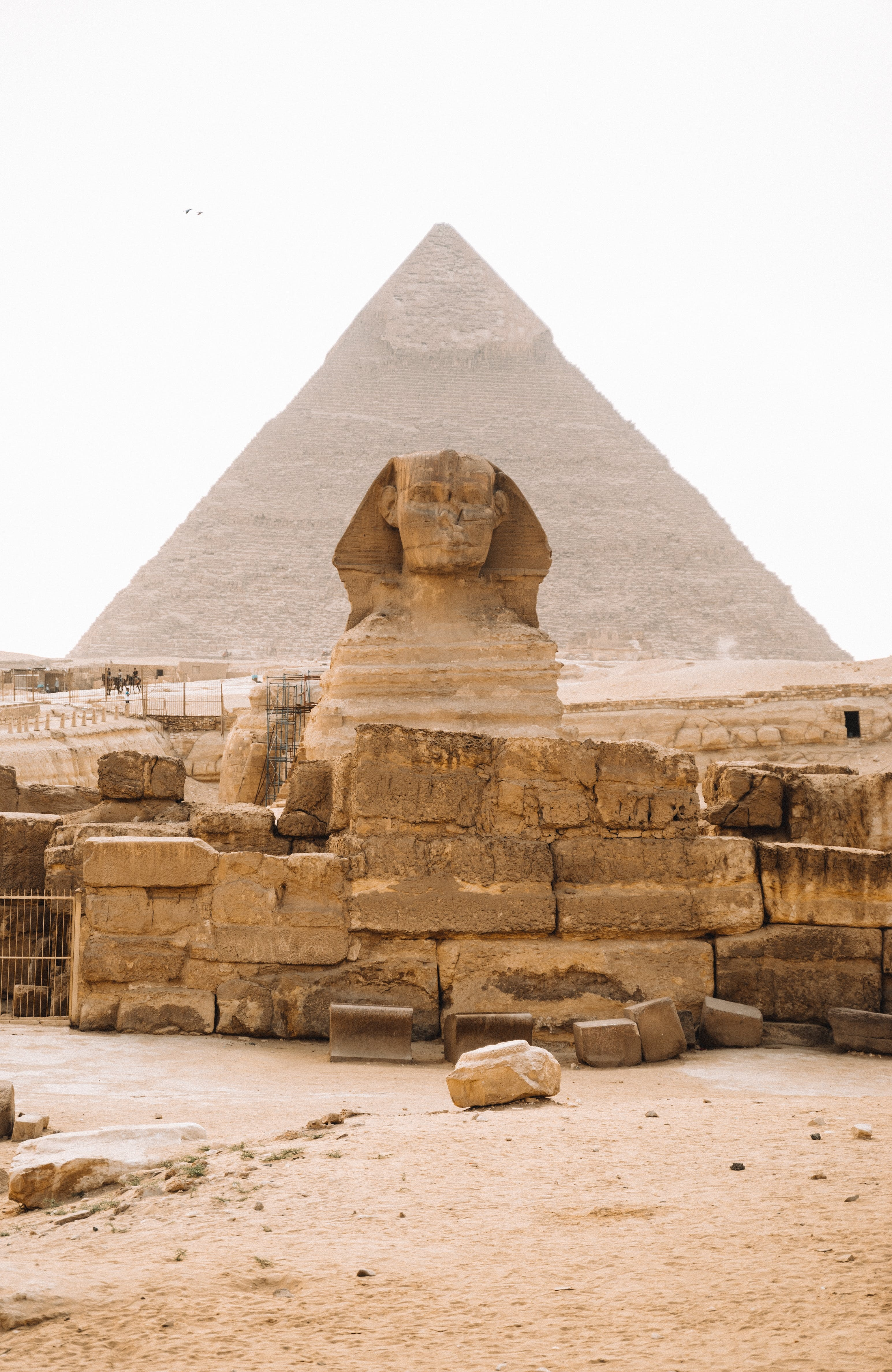 De Sfinx is bijna volledig bewaard gebleven