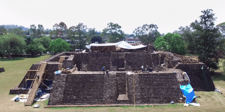 aztekentempel in mexico onder piramide gevonden