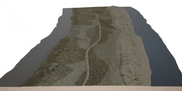 Een reconstructie van de Romeinse weg