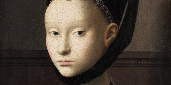 Petrus Christus Portret van een jonge vrouw c. 1470. 