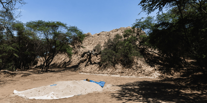 De tempel Huaca Las Ventanas, waar de vondst werd gedaan