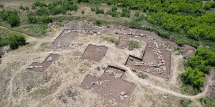 Luchtfoto van de Hellenistische stad