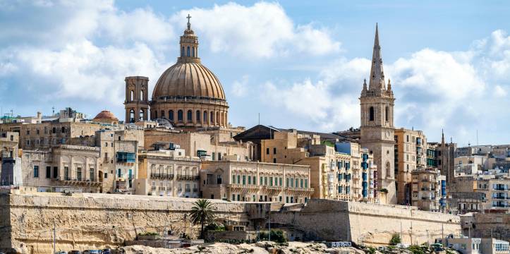 Valetta, de hoofdstad van Malta