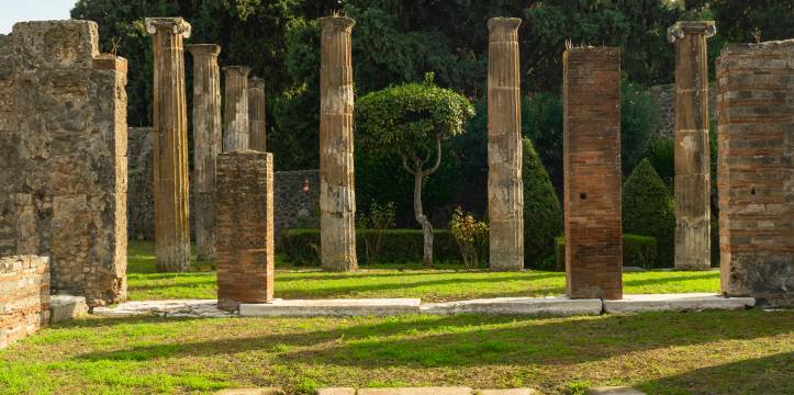 Hedendaagse ruïnes in Pompeii
