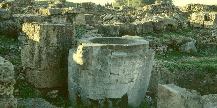 Ruines in de stad Ugarit