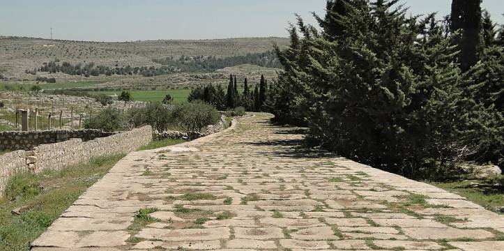 Romeinse weg in Syrië