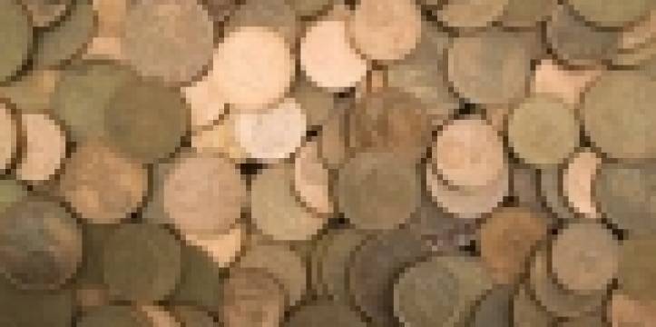 De bronzen munten zijn afkomstig uit Carthago gevonden nabij Sicilië. Bronzen munten afkomstig uit Carthago gevonden nabij Sicilië