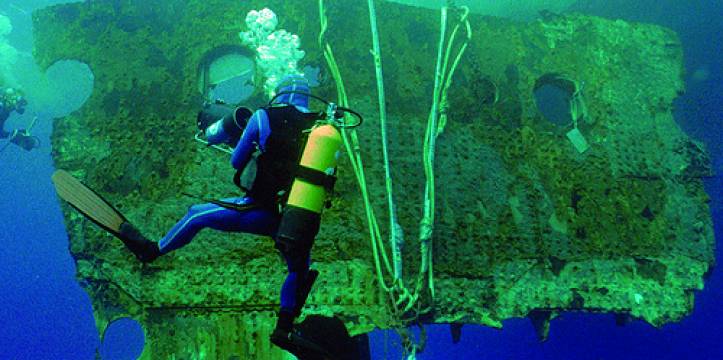 Onderzoek naar de Titanic. Beeld door Amsterdam EXPO Titanic Memorial Weekend opent met EXPO College De Titanic.