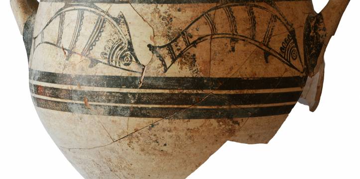 Myceense vaas met vismotief , c. 1300 BC. Photo: Peter Fischer.