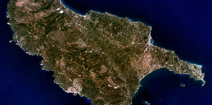 Het door aardbevingen geteisterde Griekse eiland Zakynthos, waar iedere zomer archeologisch onderzoek wordt verricht. Het door aardbevingen geteisterde Griekse eiland Zakynthos.