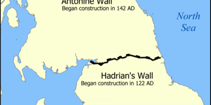 Beeld NormanEinstein (wikipedia commonds) De muur van Hadrianus