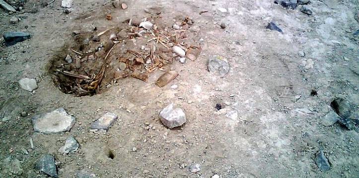 De leeggeroofde archeologische site Rontoy in Peru in 2007. Beeld - Nathancraig via Wikipedia. Een onderzoeksteam uit Groot-Brittannië ontvangt een miljoen pond.