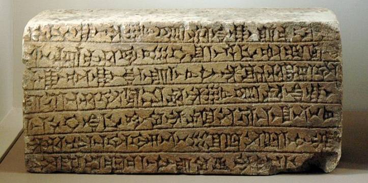 Inscriptie Šilhak-Inšušinak I uit Susa, ca. 1140 v.Chr. Nieuwe technologie maakt het ontcijferen van proto-Elamitisch misschien mogelijk