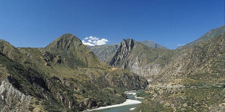 De Andes in de regio Ayacucho