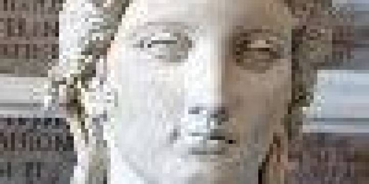 Het hoofd van Apollo, naar een Grieks origineel uit de 4e eeuw. Het hoofd van Apollo, naar een Grieks origineel uit de 4e eeuw.