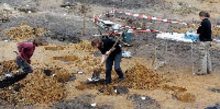 De opgravingen in Harselaar-West-West. Beeld: Gemeente Barneveld De locatie zou al sinds de veertiende of vijftiende eeuw zijn bewoond.