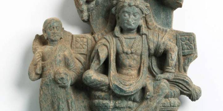Foto van de aangetroffen stèle van prins Siddhartha. Foto - Jaroslav Poncar Foto van de stèle. Foto - Jaroslav Poncar