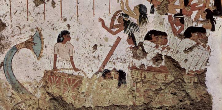 Muurschildering Egyptenaren 