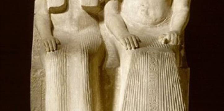 Dubbelbeeld van Maya en Merit (collectie RMO) Meld u aan voor de Enige echte Egypte-pubquiz.