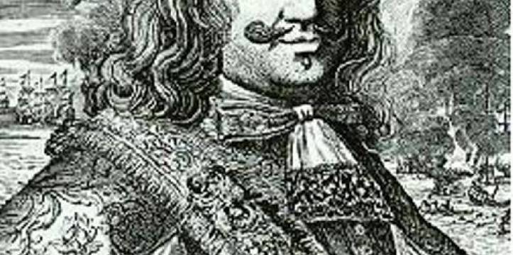 Een 18e eeuwse houtsneedruk van Henry Morgan. Een 18e eeuwse houtsneedruk van Henry Morgan.