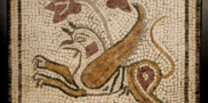Byzantijns mozaïek, herkomst onbekend, ca. 1000 n.Chr. Beeld - RMO Tijdens de tentoonstelling worden de Griekse mythen verteld.
