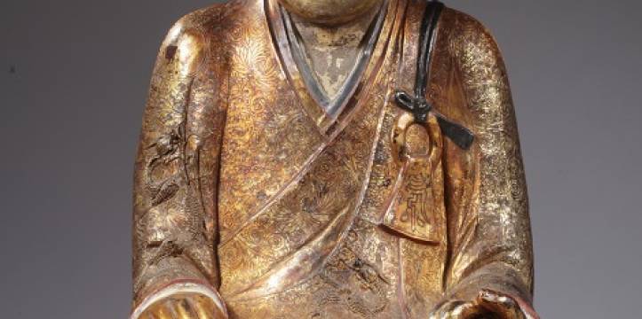Tot boeddhabeeld omgevormde mummie, China, 1000-120 0 na Chr. (particuliere collectie ; foto: © Michel Elsevier Stokmans) Tot boeddhabeeld omgevormde mummie, China, 1000-120 0 na Chr. (particuliere coll