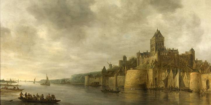 Beeld Wikipedia Commons Jan van Goyen - Gezicht op het Valkhof