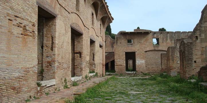 Oude stad Ostia Keuzevrijheid in Romeinse Tijd blijkt uit begraafplaats Ostia