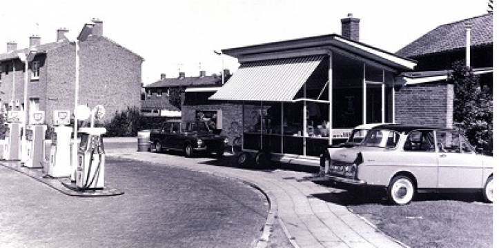 Foto Gemeente Amersfoort Het tankstation op de Kwekersweg in Amersfoort