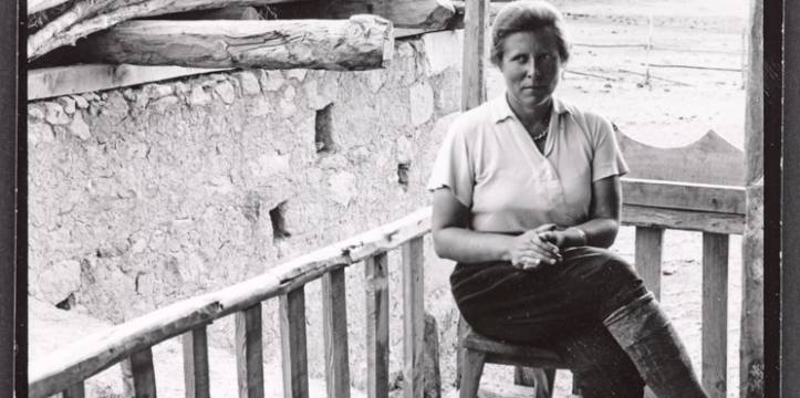 Emilie Haspels in 1937 op het Midasplateau Emilie Haspels