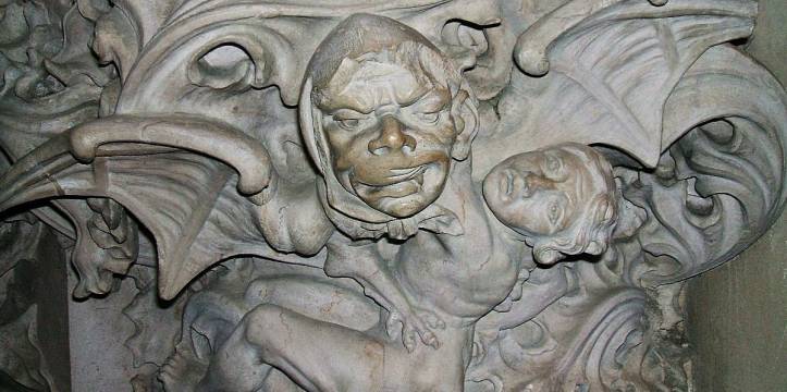 Vampier in de kathedraal van Vitoria-Gasteiz Vampier in de kathedraal van Vitoria-Gasteiz