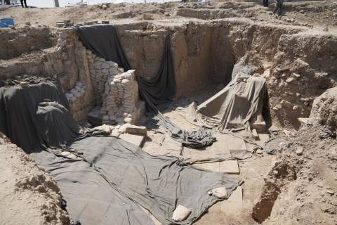 De troonzaal waar de Lamassu ontdekt is