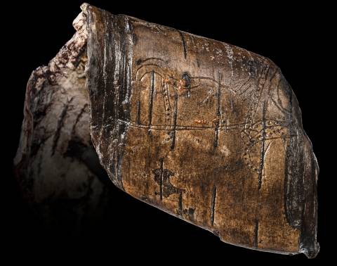 Kunstwerk met de afgebeelde hengst