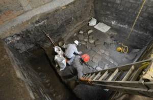 Axayacatl opgravingen mexico stad archeologie