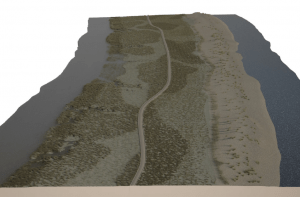 Een reconstructie van de Romeinse weg