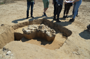Blootgelegde resten van Romeinse bouwwerken in Tongeren