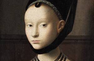 Petrus Christus Portret van een jonge vrouw c. 1470. 