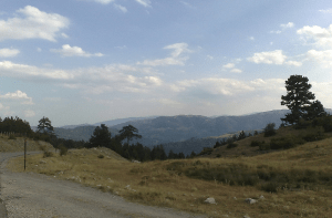 Een weg nabij Grevena