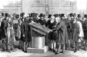 Interesse in de Steen van Rosetta tijdens het International Congress of Orientalists, 1874
