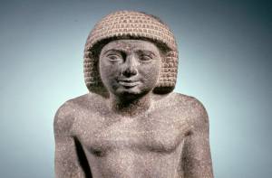 Zitbeeld Graniet 2435-2306 v.Chr. Egypte 32 x 20 x 21,5 cm 