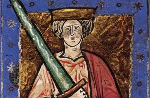 Koning Ethelred II, die opdracht gaf voor de Slachtpartij van Sint-Brixius