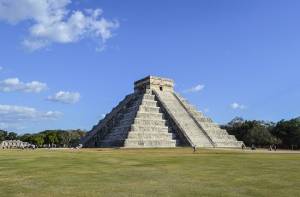 De beroemde Piramide van Kukulcán. 