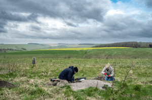 Opgraving in Middens