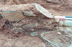 Het diadeem bij opgraving